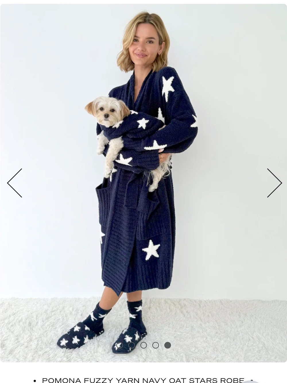 Splendid Cozy Robe in Navy Blue